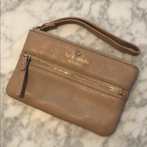 Kate Spade Tan Wristlet